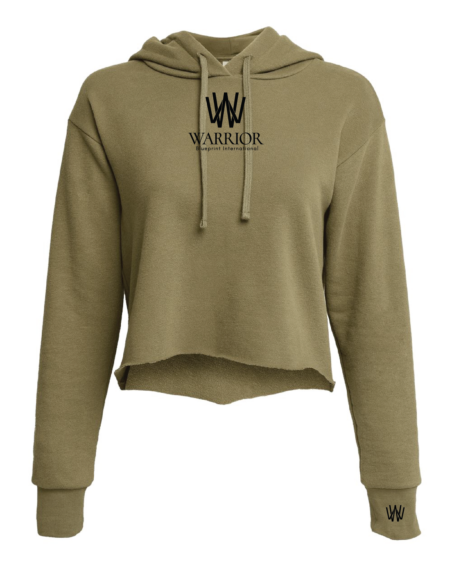 Warrior Blueprint Crop Hoodie